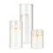 White-Clear Glass Pillar Candle and Vase Set, 36-Piece Home Decor